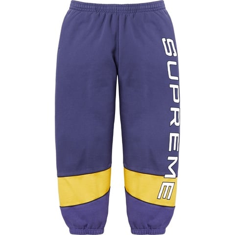 Supreme Paneled Sweatpant - Washed Navy