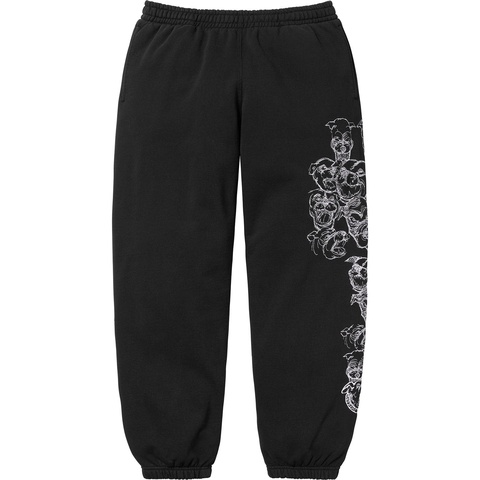 Supreme Pitbulls Embroidered Sweatpant - Black