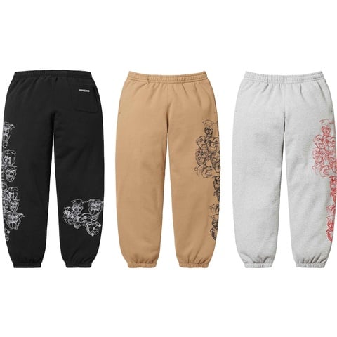 Supreme Pitbulls Embroidered Sweatpant - $158.00