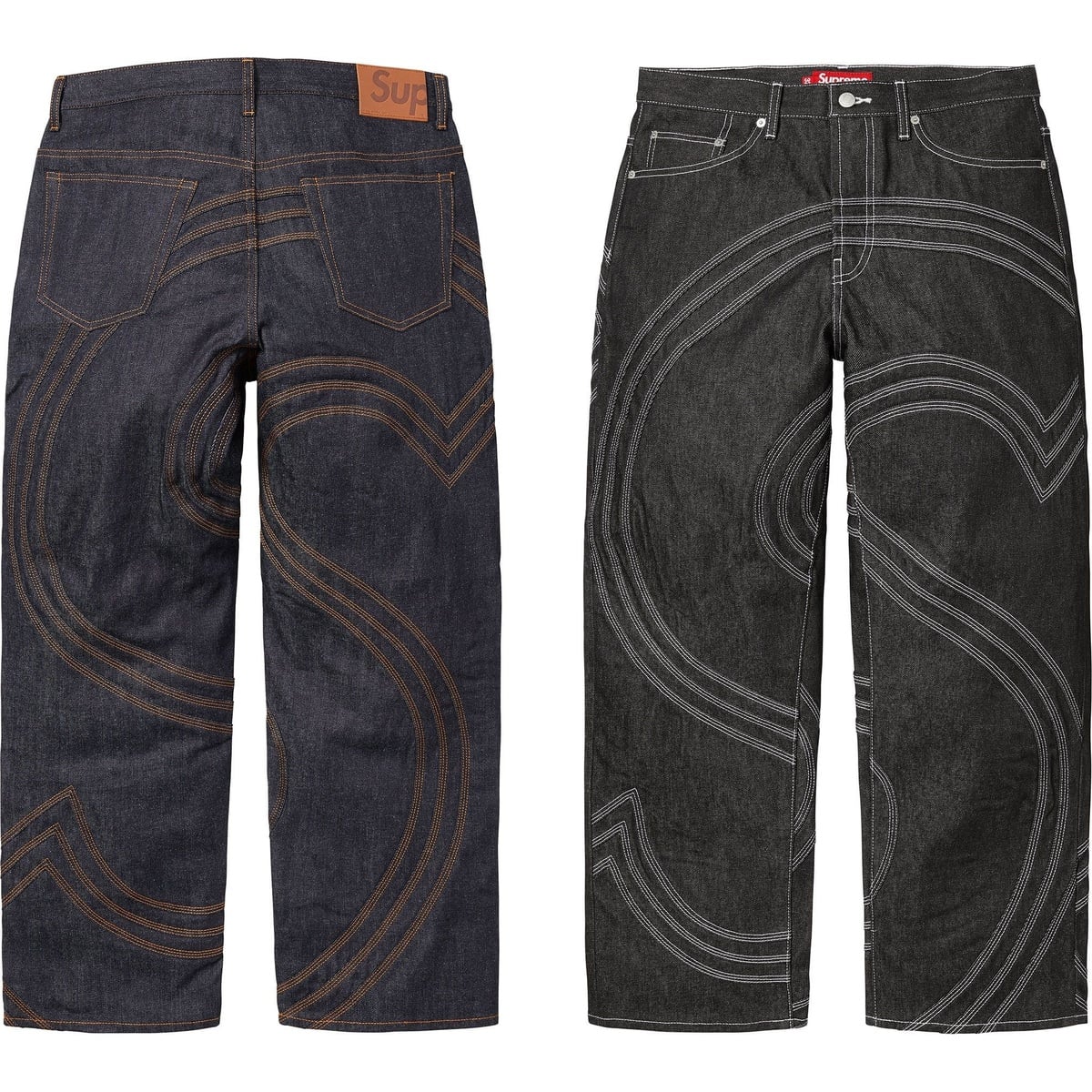 S Logo Rigid Baggy Jean - SupremeCommunity
