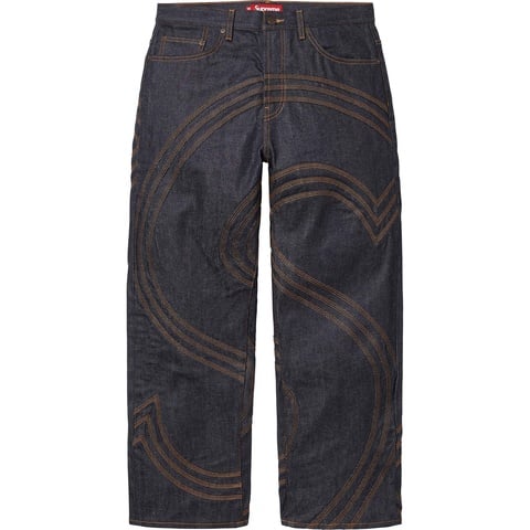 S Logo Rigid Baggy Jean - spring/summer 2025 - Supreme