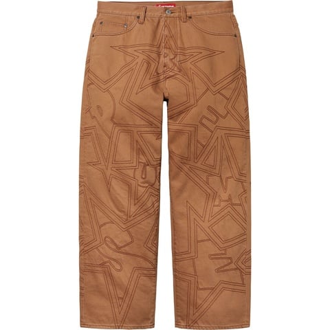 Stars Topstitch Baggy Jean - spring/summer 2025 - Supreme