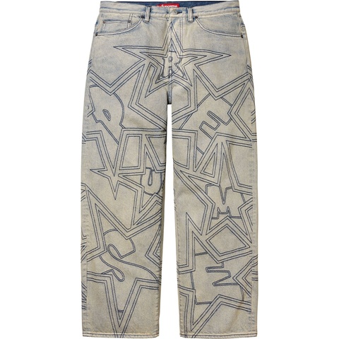 パンツ supreme baggy jean Bleached 34 Supreme Baggy Jean (SS25) Bleached Men's - SS25 - US