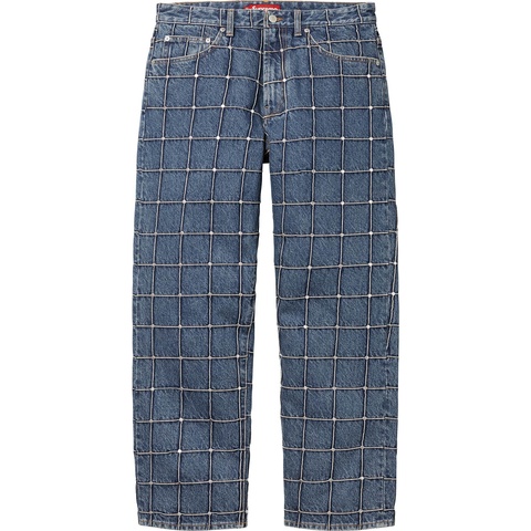 パンツ supreme Studded Seam Loose Fit Jean 34 Studded Seam Loose Fit Jean - spring/summer 2025 - Supreme