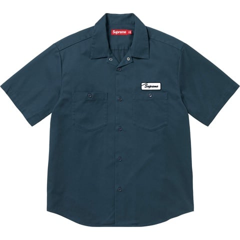 Supreme Bitch S/S Work Shirt - Navy