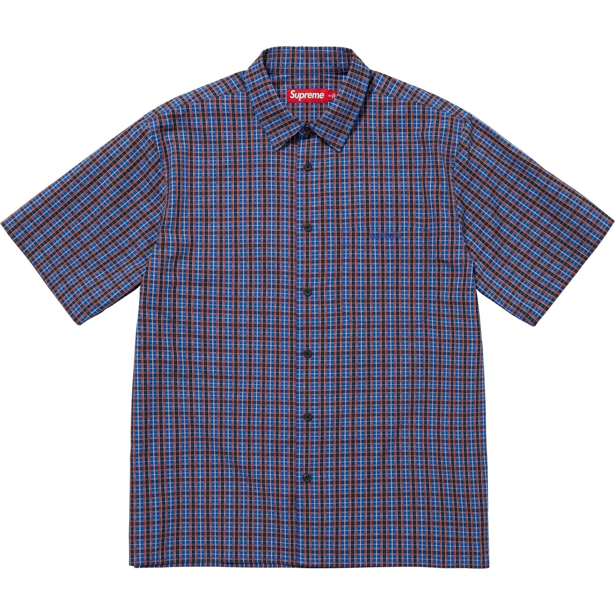 Supreme Mini Plaid S S Shirt (SS25) - Blue - $138