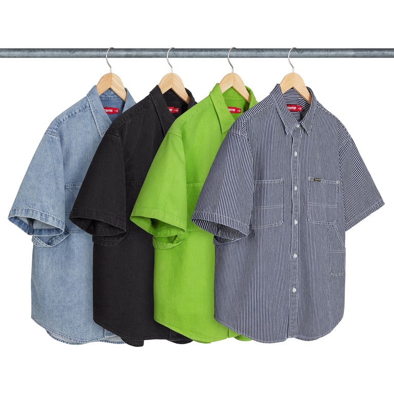 Supreme Loose Fit S/S Denim Painter Shirt (spring/summer 2025) - $138.00