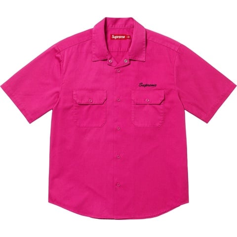Rhinestone Pin Up S/S Work Shirt - Supreme