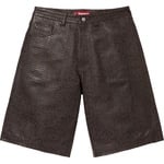 Supreme Baggy Leather Short (SS25) - Snakeskin