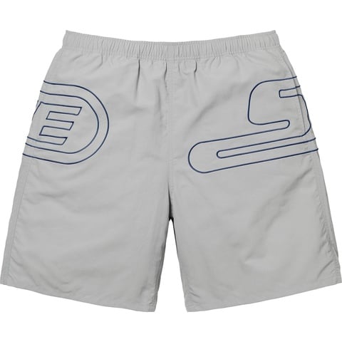 Supreme Big Logo Nylon Short - Grey