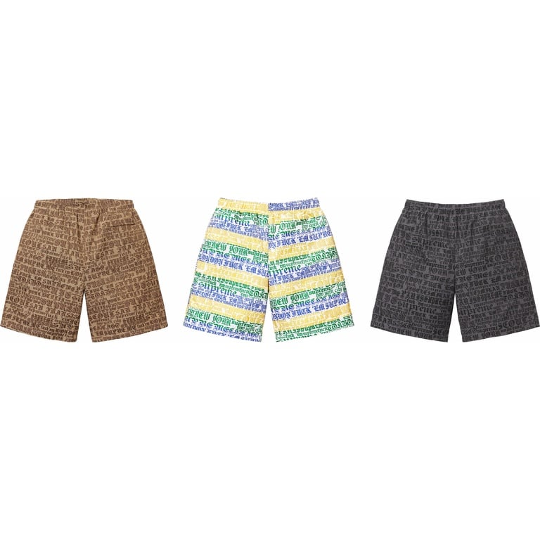 Supreme Cities Jacquard Short (spring/summer 2025) - $168.00