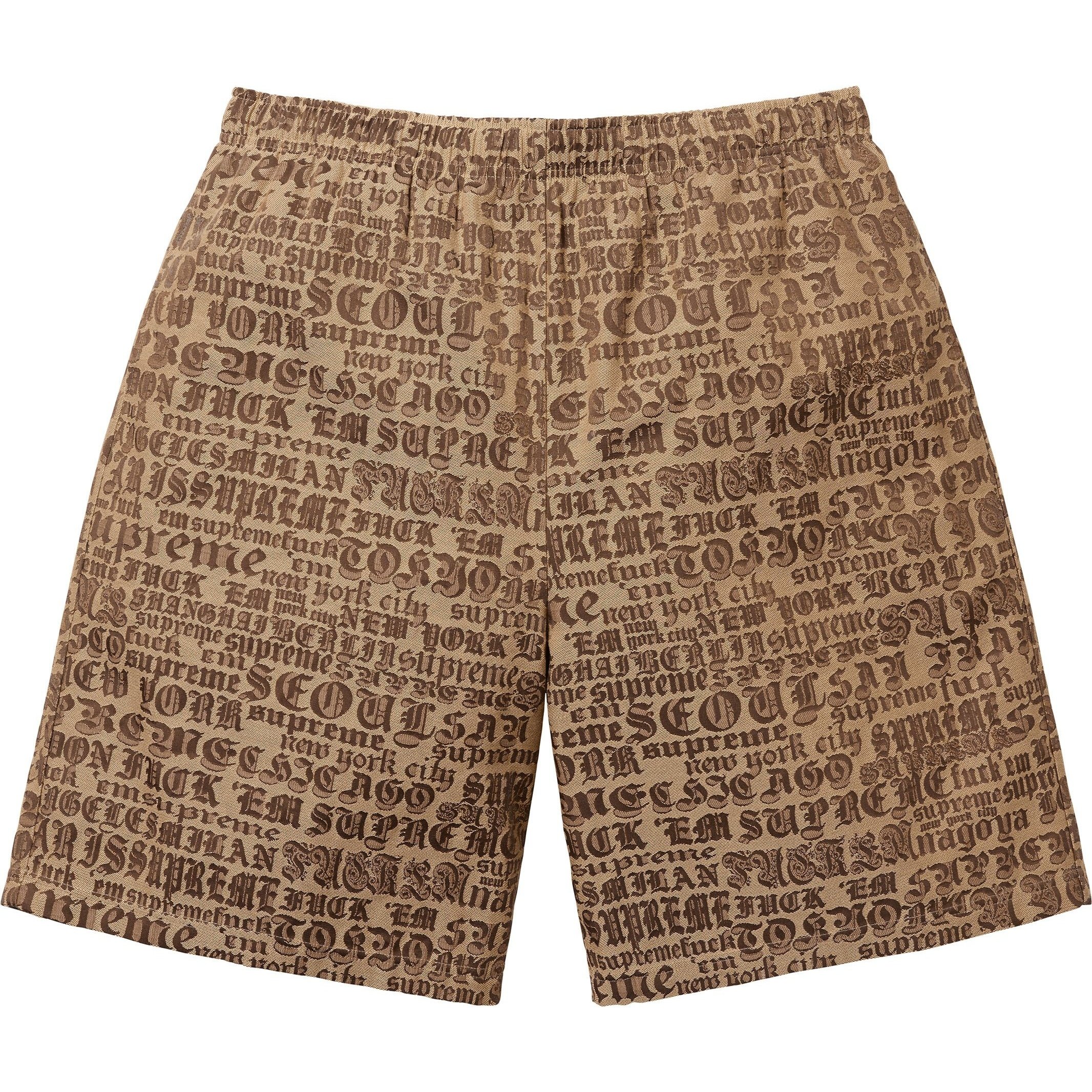 Supreme Cities Jacquard Short (SS25) - Tan - $168