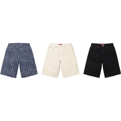 Frayed Croc Baggy Denim Short - spring/summer 2025 - Supreme