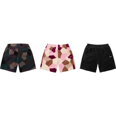 シュプリーム Patchwork Pique Shortショートパンツ Patchwork Velour Short - spring/summer 2025 - Supreme