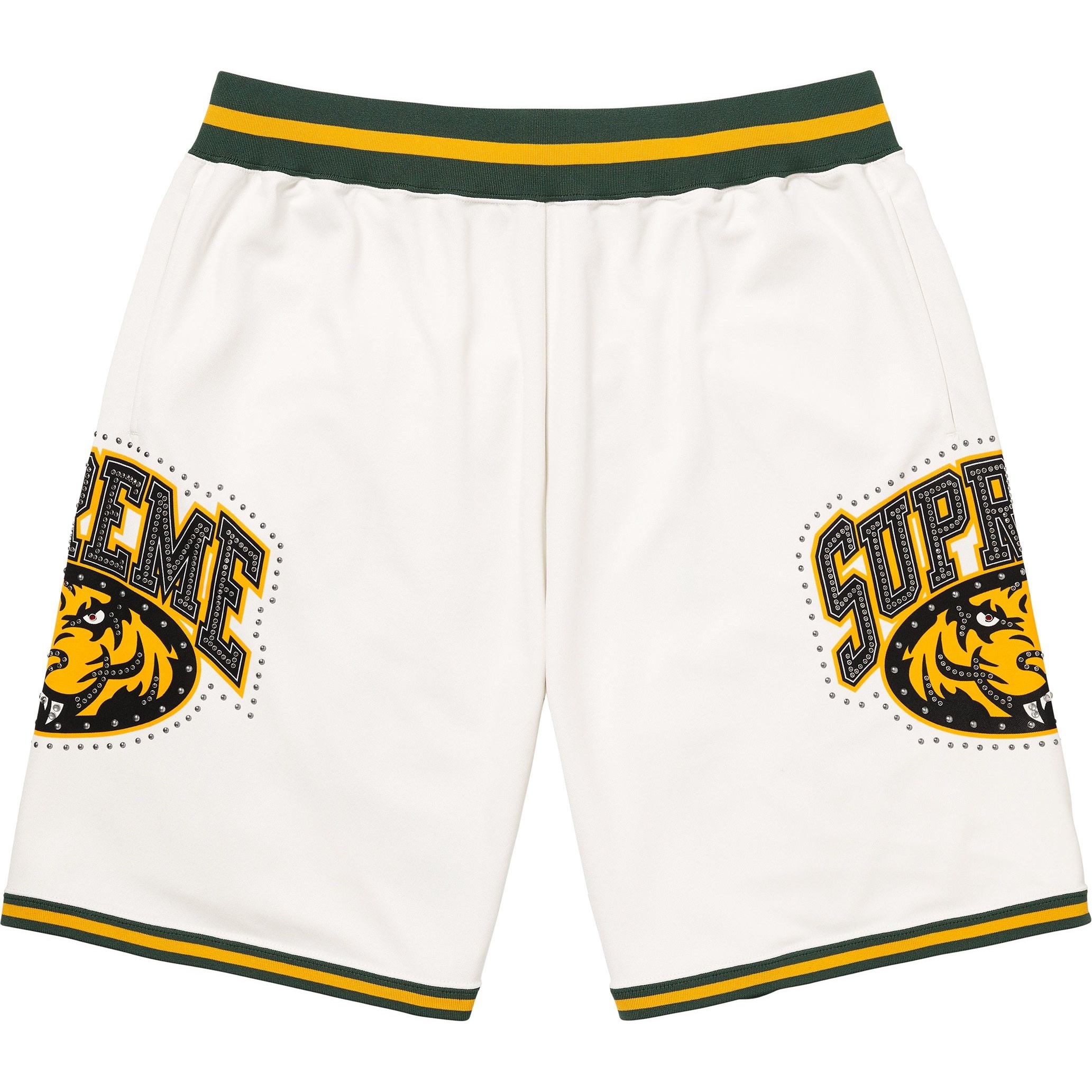 Supreme Studded Basketball Short (SS25) - White - $118