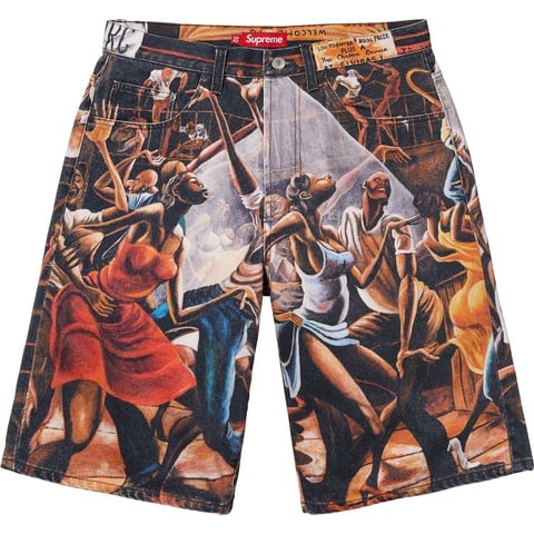 Supreme Supreme/Ernie Barnes Baggy Denim Short - Dance