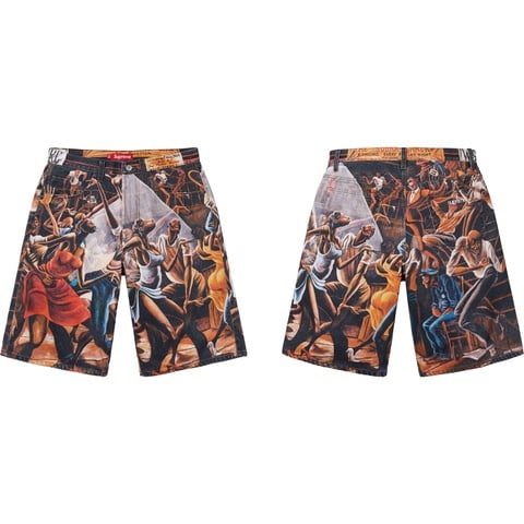 Supreme/Ernie Barnes Baggy Denim Short - Supreme