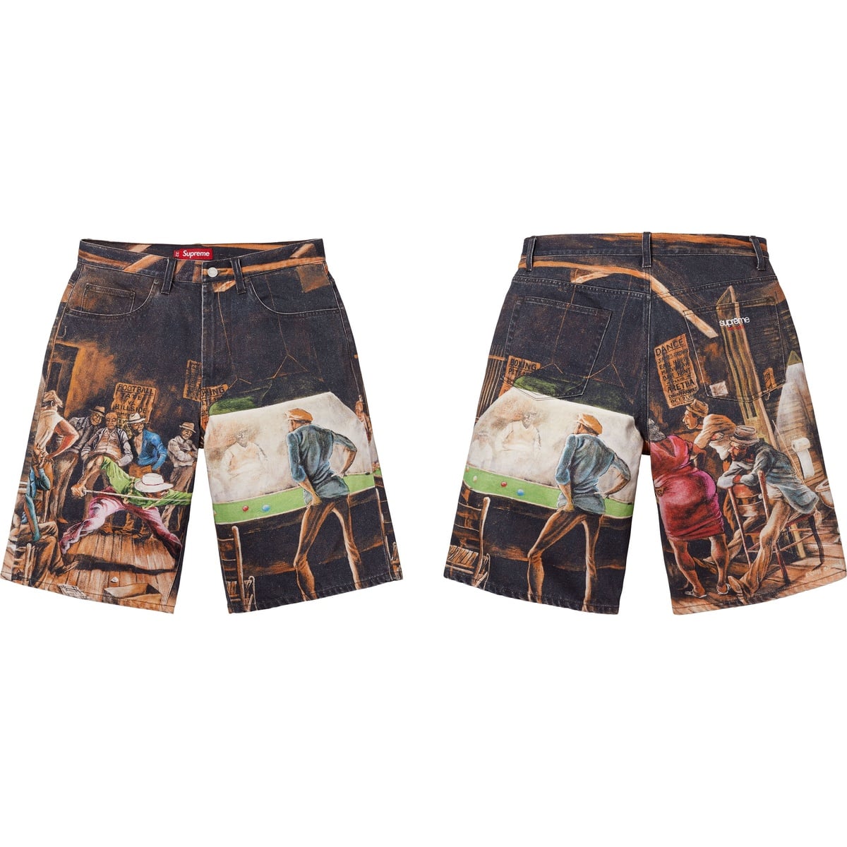 Supreme/Ernie Barnes Baggy Denim Short - Supreme