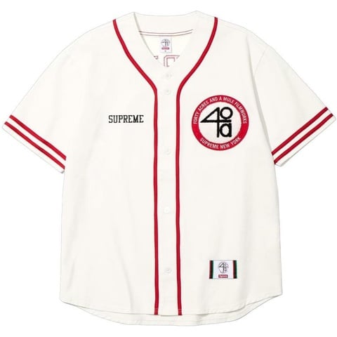 Supreme Supreme/40 Acres Twill Baseball Jersey - Colorway
