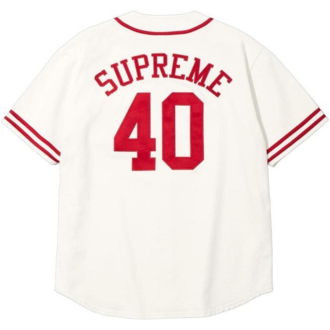 Supreme/40 Acres Twill Baseball Jersey - Supreme