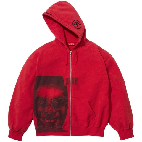 トップス Supreme Aphex Twin Zip Up Hooded SIZE L Supreme Aphex Twin Zip Up Hooded Sweatshirt Black Men's - SS25 - GB