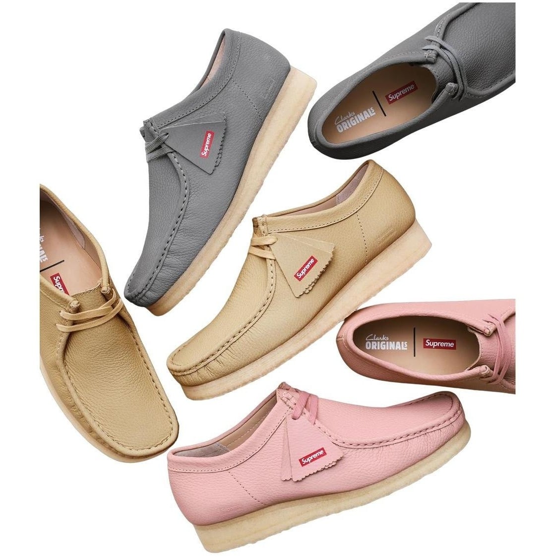 Supreme®/Clarks Originals® Reflective Wallabee® - SupremeCommunity