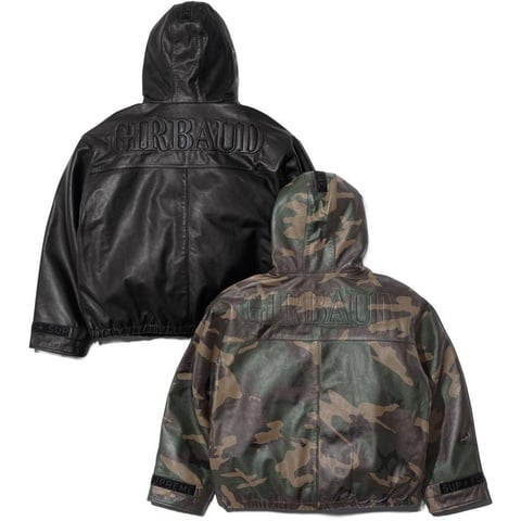 Supreme®/Marithé + François Girbaud Hooded Leather Flight Bomber Supreme®/Marithé + François Girbaud Hooded Leather Flight Bomber