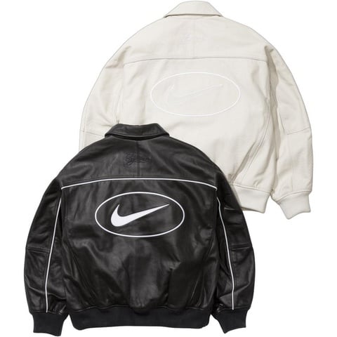 Supreme®/Nike® Leather Varsity Jacket - Supreme