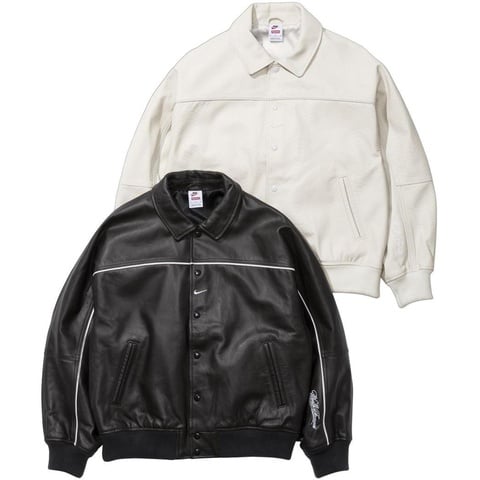 Supreme®/Nike® Leather Varsity Jacket - Supreme