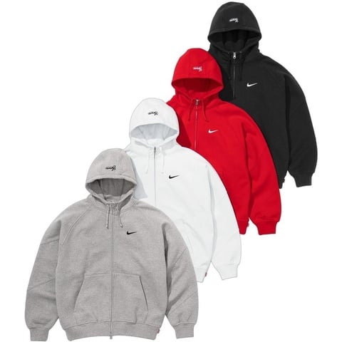 Supreme®/Nike® Zip Up Hooded Sweatshirt - Supreme