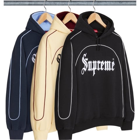 Supreme Curve Piping Hooded Sweatshirt - $168.00