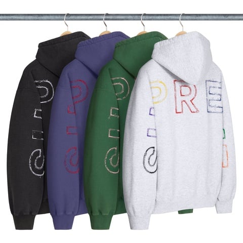 トップス Supreme Frayed Hooded Sweatshirt Heather Frayed Hooded Sweatshirt - spring/summer 2025 - Supreme