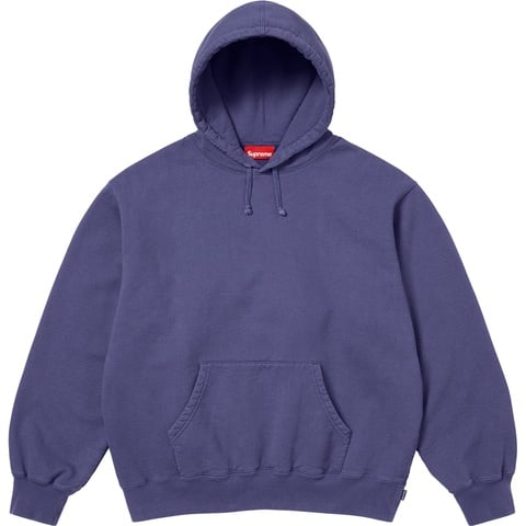 Supreme Frayed Hooded Sweatshirt - Washed Navy