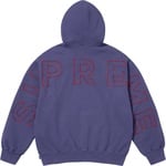 Supreme Frayed Hooded Sweatshirt (SS25) - Washed Navy