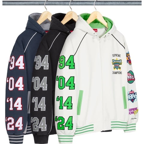 Supreme Playoffs Zip Up Hooded Sweatshirt - Group Shots