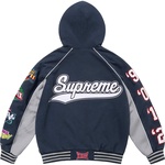 Supreme Playoffs Zip Up Hooded Sweatshirt (SS25) - Navy