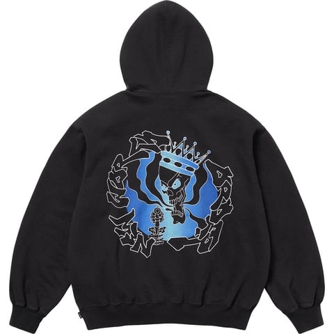 Supreme New World Order Hooded Sweatshirt - Black