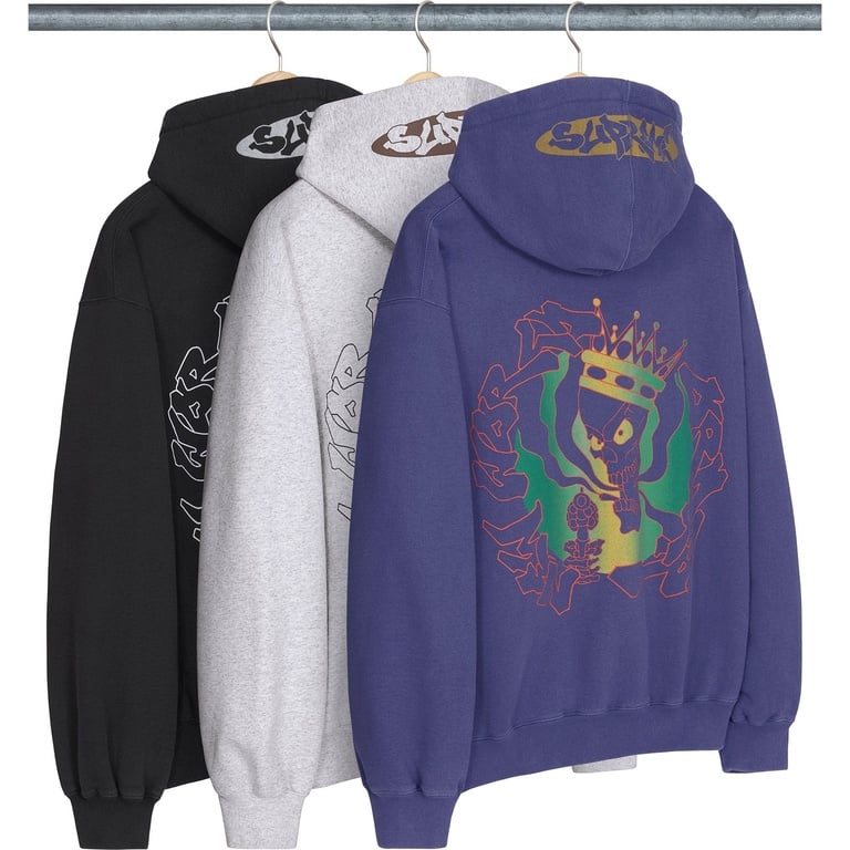 Supreme New World Order Hooded Sweatshirt (spring/summer 2025) - $158.00