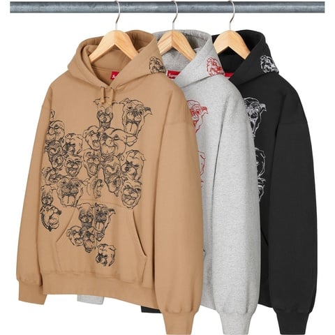 Pitbulls Embroidered Hooded Sweatshirt - Supreme