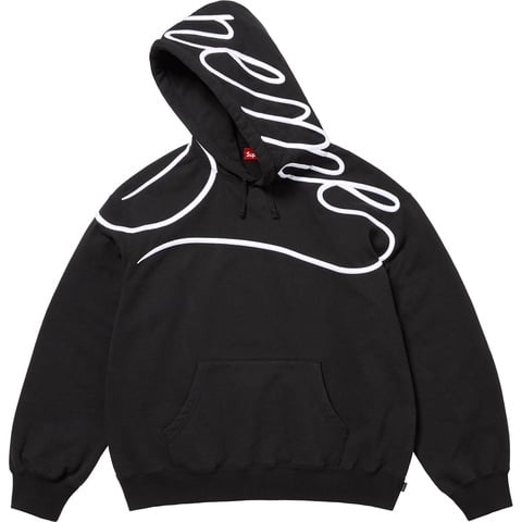 Shoulder Script Hooded Sweatshirt - Supreme