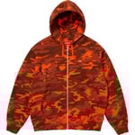 Supreme Small Box Zip Up Hooded Sweatshirt (SS25) - Bright Orange Camo