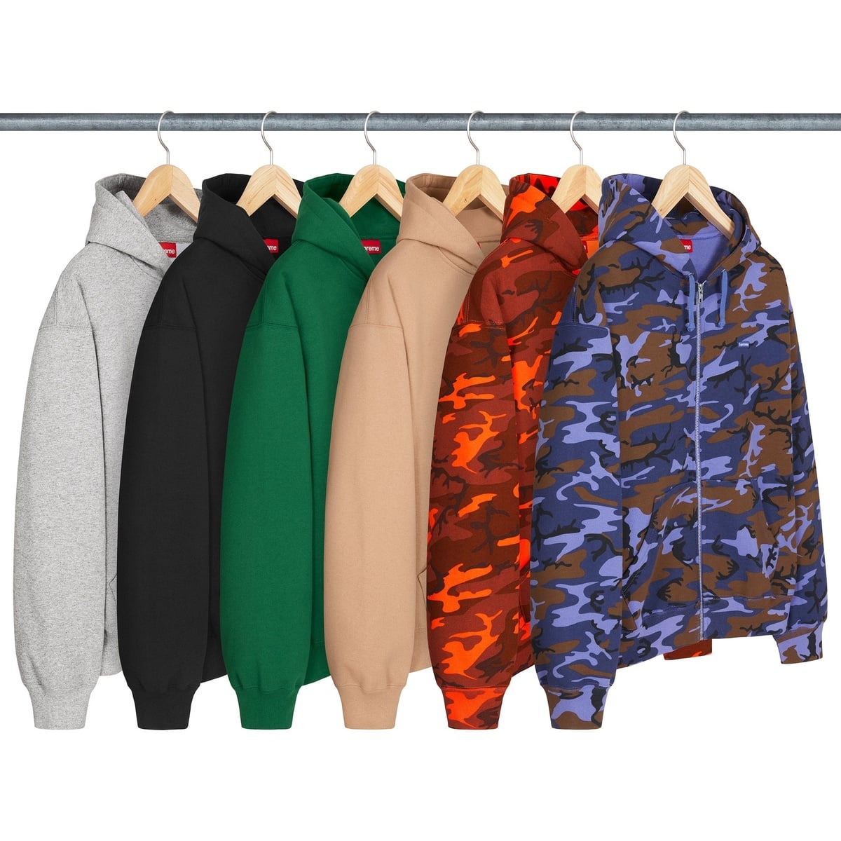 Small Box Zip Up Hooded Sweatshirt - SupremeCommunity