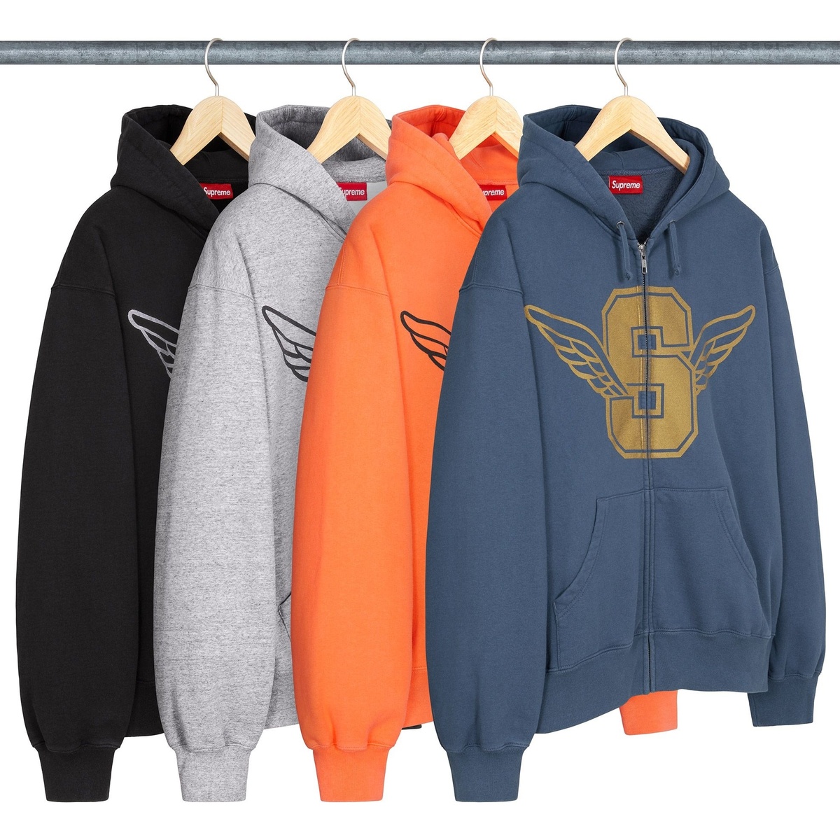 Wings Zip Up Hooded Sweatshirt - Supreme