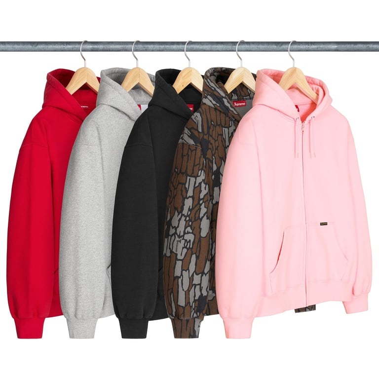 Supreme Work Zip Up Hooded Sweatshirt (spring/summer 2025) - $138.00