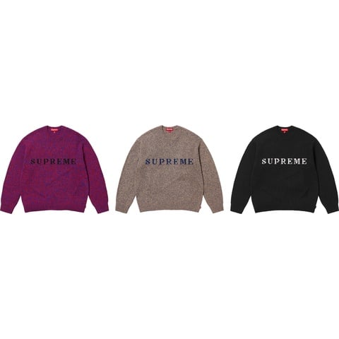 トップス Supreme Contrast Logo Sweater Black Supreme】☆Contrast Logo Sweater Black - 25SS☆大人気☆ (Supreme
