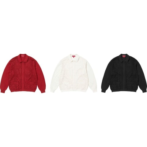 Crochet Zip Up Cardigan - spring/summer 2025 - Supreme