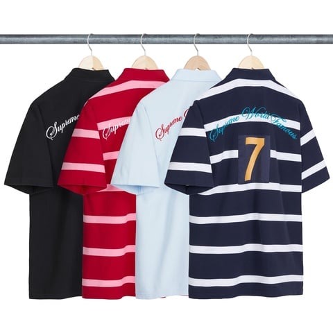 Sサイズ Supreme Cursive Polo \"Red Stripe\" Buy Supreme Cursive Polo 'Red Stripe' - SS25KN91 RED STRIPE | GOAT