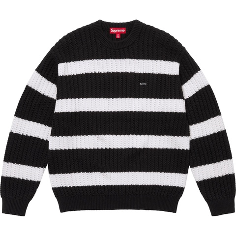 Loose Gauge Stripe Small Box Sweater - Supreme