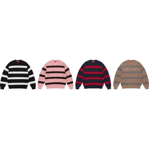 Loose Gauge Stripe Small Box Sweater - Supreme
