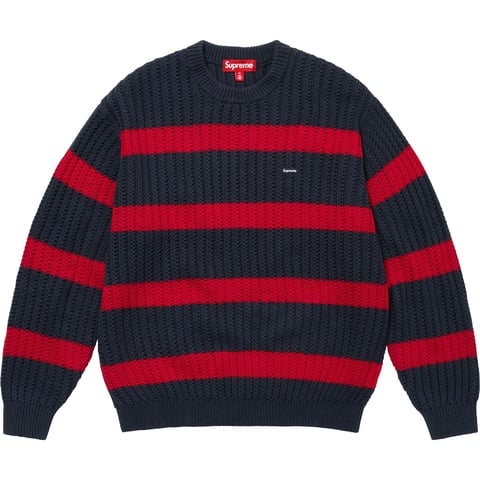 Supreme Loose Gauge Stripe Small Box セータ Loose Gauge Stripe Small Box Sweater - Supreme